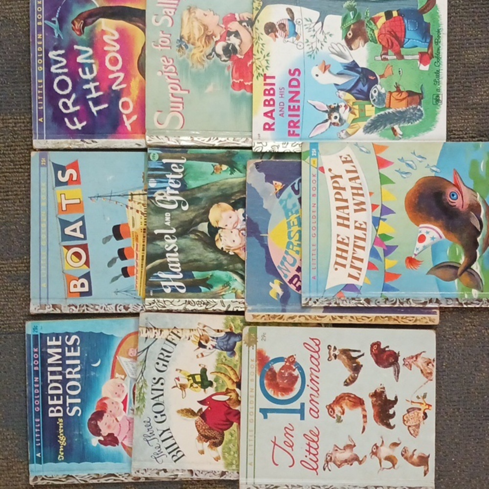 Vintage Little Golden Books - Lot of 10